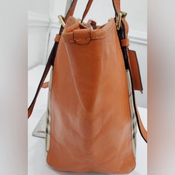 BURBERRY CANTERBURY HORSEFERRY CHECK TOTE